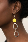 Paparazzi "Surfside Shimmer" Yellow Earrings Paparazzi Jewelry