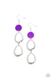 Paparazzi "Surfside Shimmer" Purple Earrings Paparazzi Jewelry