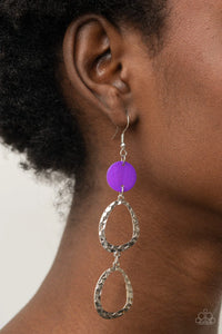 Paparazzi "Surfside Shimmer" Purple Earrings Paparazzi Jewelry