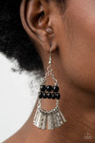 Paparazzi "A Flare For Fierceness" Black Earrings Paparazzi Jewelry