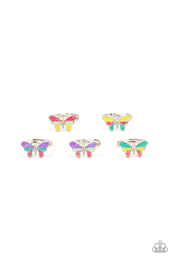 Girl's Starlet Shimmer 10 for 10 275XX Multi Butterfly Rings Paparazzi Jewelry