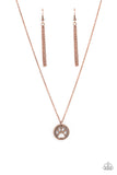 Paparazzi "Think PAW-sitive" Copper Necklace & Earring Set Paparazzi Jewelry