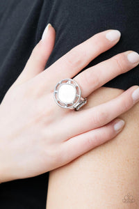 Paparazzi "Encompassing Pearlescence" White Ring Paparazzi Jewelry