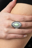 Paparazzi "Tea Light Twinkle" Green Ring Paparazzi Jewelry