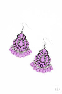 Paparazzi "Persian Posh!" Purple Earrings Paparazzi Jewelry