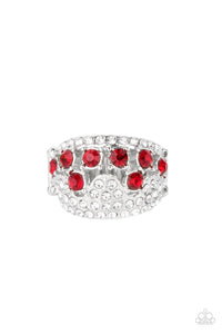 Paparazzi "Imperial Incandescence" Red Ring Paparazzi Jewelry