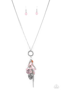 Paparazzi "AMOR to Love" Pink Necklace & Earring Set Paparazzi Jewelry