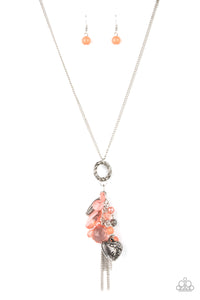 Paparazzi "AMOR to Love" Orange Necklace & Earring Set Paparazzi Jewelry