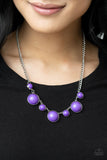 Paparazzi "Prismatically Pop-Tastic" Purple Necklace & Earring Set Paparazzi Jewelry