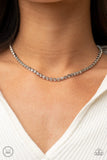 Paparazzi "Starlight Radiance" White Choker Necklace & Earring Set Paparazzi Jewelry