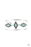 Paparazzi "Desert Diamondback" Blue Bracelet Paparazzi Jewelry
