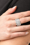 Paparazzi "Metro Motivation" White Ring Paparazzi Jewelry