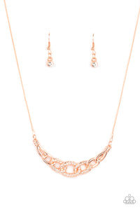 Paparazzi "KNOT In Love" Copper Necklace & Earring Set Paparazzi Jewelry