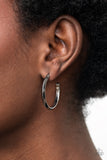 Paparazzi "On The Brink" Black Post Earrings Paparazzi Jewelry