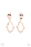Paparazzi "Industrial Gallery" Rose Gold Clip On Earrings Paparazzi Jewelry