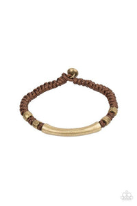 Paparazzi "Grounded In Grit" Brown Bracelet Paparazzi Jewelry