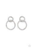 Paparazzi "Intensely Icy" White Post Earrings Paparazzi Jewelry