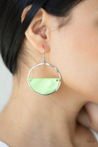 Paparazzi "Seashore Vibes" Green Earrings Paparazzi Jewelry