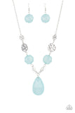 Paparazzi "DEW What You Wanna DEW" Blue Necklace & Earring Set Paparazzi Jewelry