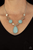 Paparazzi "DEW What You Wanna DEW" Blue Necklace & Earring Set Paparazzi Jewelry