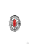 Paparazzi "Ornamental Allure" Red Ring Paparazzi Jewelry