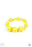 Paparazzi "Trendsetting Tourist" Yellow FASHION FIX Bracelet Paparazzi Jewelry