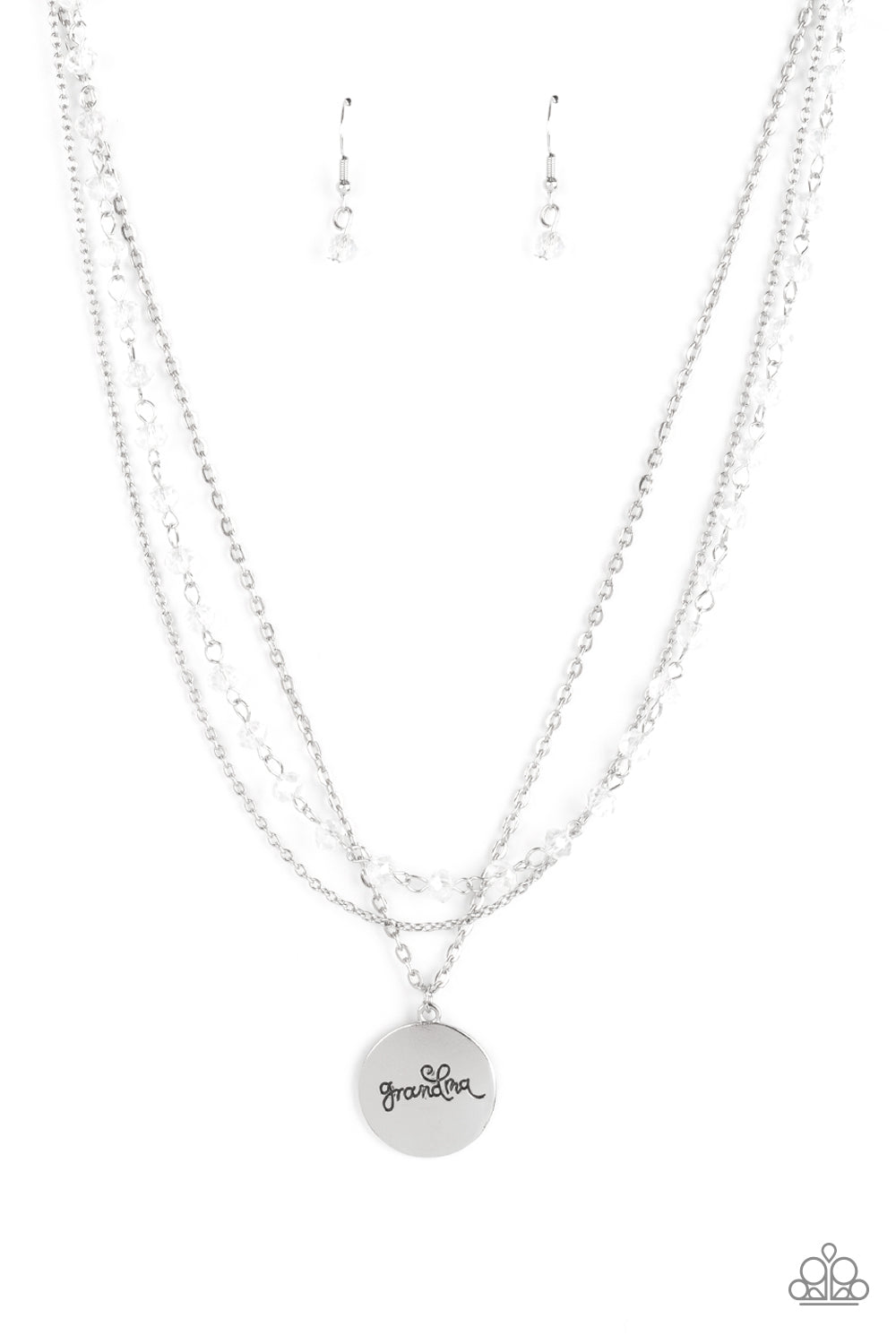 5th Avenue Fleek White Necklace - Paparazzi Accessories – 3D Jewelz