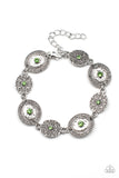 Paparazzi "Secret Garden Glamour" Green Bracelet Paparazzi Jewelry