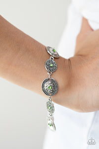 Paparazzi "Secret Garden Glamour" Green Bracelet Paparazzi Jewelry