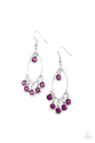 Paparazzi "Glassy Grotto" Purple Earrings Paparazzi Jewelry