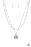 Paparazzi "Promoted to Grandma" Pink Necklace & Earring Set Paparazzi Jewelry