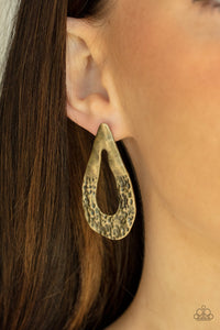 Paparazzi "Industrial Antiquity" Brass Post Earrings Paparazzi Jewelry