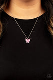 Paparazzi "Butterfly Prairies" Pink Necklace & Earring Set Paparazzi Jewelry