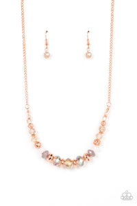 Paparazzi "Turn Up The Tea Lights" Copper Oil Spill Necklace & Earring Set Paparazzi Jewelry