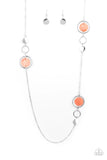 Paparazzi "Laguna Lounge" Orange Necklace & Earring Set Paparazzi Jewelry
