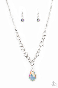 Paparazzi "Mega Modern" Multi OIL SPILL Necklace & Earring Set Paparazzi Jewelry