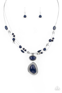 Paparazzi "Discovering New Destinations" Blue Necklace & Earring Set Paparazzi Jewelry