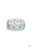 Paparazzi "Cakewalk Dancing" Blue Bracelet Paparazzi Jewelry