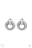 Paparazzi "Industrial Innovator" Silver Clip On Earrings Paparazzi Jewelry