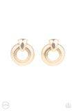 Paparazzi "Industrial Innovator" Gold Clip On Earrings Paparazzi Jewelry