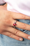 Paparazzi "Tenacious Twinkle" Red Ring Paparazzi Jewelry