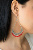 Paparazzi "Orchard Odyssey" Red Earrings Paparazzi Jewelry