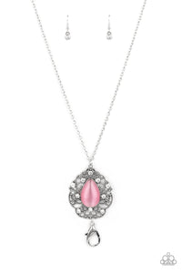 Paparazzi "Bewitched Beam" Pink Lanyard Necklace & Earring Set Paparazzi Jewelry