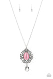 Paparazzi "Bewitched Beam" Pink Lanyard Necklace & Earring Set Paparazzi Jewelry