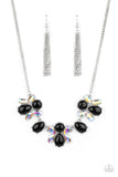 Paparazzi "Galaxy Gallery" Black Necklace & Earring Set Paparazzi Jewelry