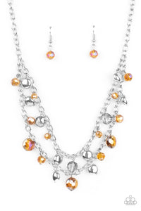 Paparazzi "Ethereally Ensconced" Brown Necklace & Earring Set Paparazzi Jewelry