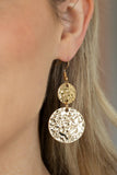 Paparazzi "Grounded Glamour" Gold Lanyard Necklace & Earring Set Paparazzi Jewelry