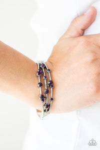 Paparazzi "Cosmic Candescence" Purple Bracelet Paparazzi Jewelry