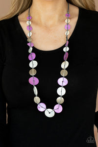 Paparazzi "Seashore Spa" Purple Necklace & Earring Set Paparazzi Jewelry