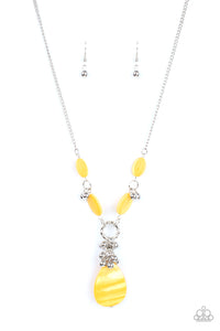 Paparazzi "Summer Idol" Yellow Necklace & Earring Set Paparazzi Jewelry
